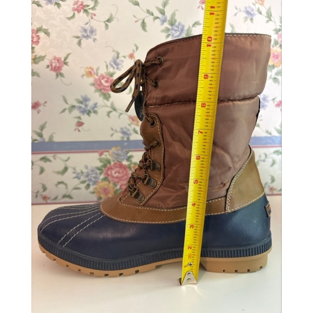 London Fog Womens Water Resistant Duck Boots Quilted Winter Rain Boots Size 11 - Picture 11 of 11